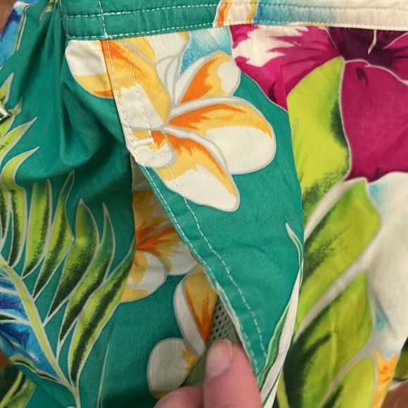 Men’s NWOT Polo Ralph Lauren Hawaiian print swim trunks size XL - Picture 7 of 8